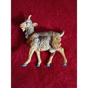 Vintage Fontanini Depose Italy Nativity Goat Figurine Polymer Animal 2.5 Inch
